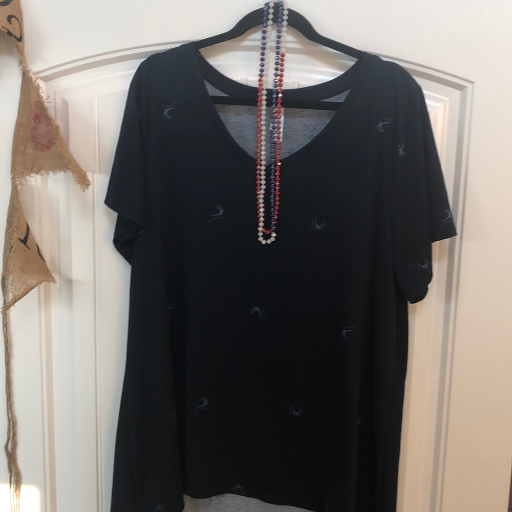 Navy blue elk print christy by Lularoe